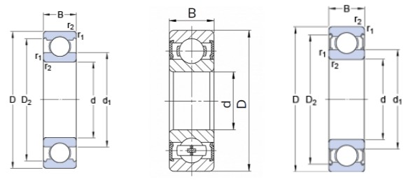 6311, 6311-2RS, 6311-ZZ